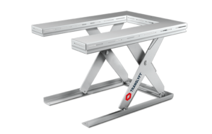 Mesa elevatória rebaixada design higiênico