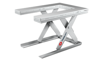Mesa elevatória rebaixada design higiênico
