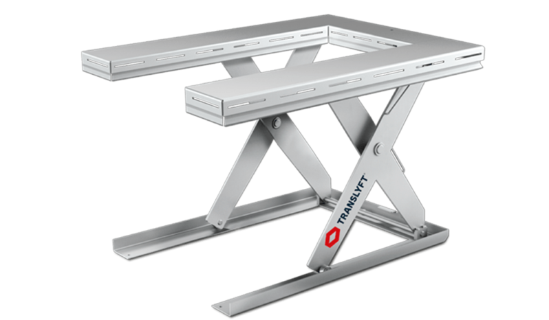 Mesa elevatória rebaixada design higiênico